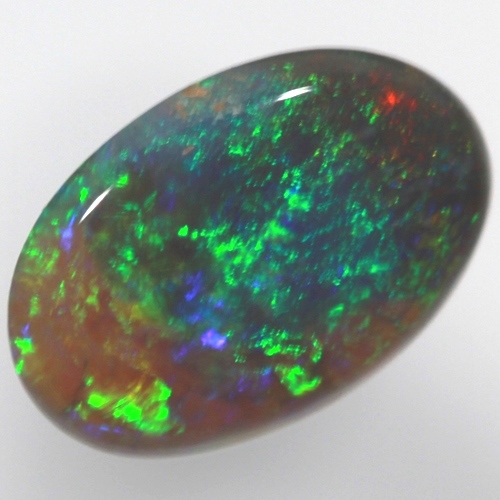 SOLID SEMI BLACK OPAL Moss pattern, sparkling moss green over blue